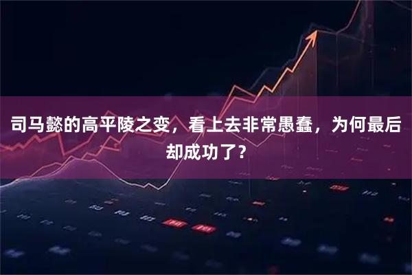 司马懿的高平陵之变,看上去非常愚蠢,为何最后却成功了?