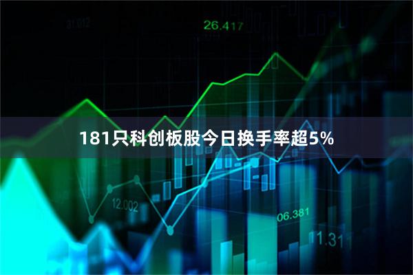 181只科创板股今日换手率超5%